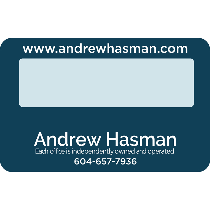 Magnifier Business Card with Insert