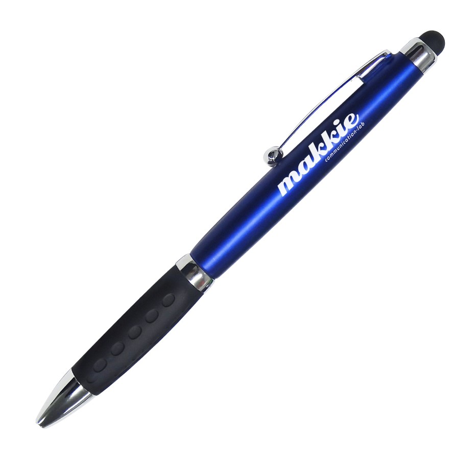 Hamner PDA Metal Twist Action Ballpoint Pen with Soft Stylus